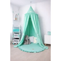 Óriás baldachin fodrokkal - menta színben a Berry Baby-től