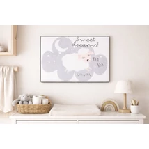 Vászonkép - bárányos mintával