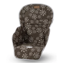 Etetőszék huzat - barna hópelyhes