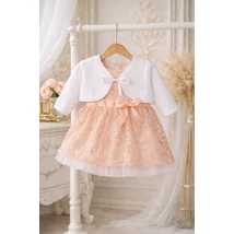 Alkalmi csipke ruha boleróval - barack 80