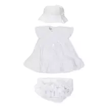 Madeirás ruha szett - fehér 86-92