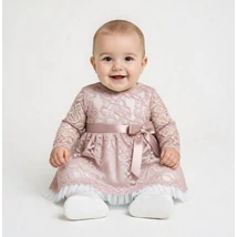 Alkalmi csipke ruha boleróval - mályva 62