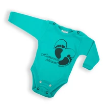 Hamarosan érkezem body - 50-56 - türkizzöld Hamarosan érkezem body - 50-56 - türkizzöld