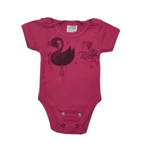 Body - rövid ujjú 56 pink - hattyú 74