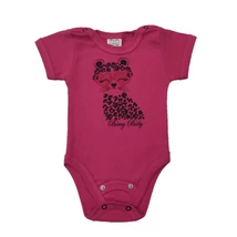 Body - rövid ujjú 56 pink - tigrislány 74