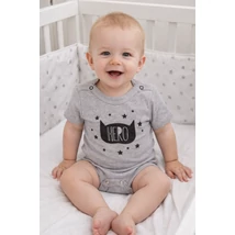 Body - rövid ujjú 68 szürke - Hero