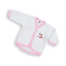 Plüss kocsikabát - fehér - rózsaszín - bambi 62 Plüss kocsikabát - fehér - rózsaszín - bambi 62
