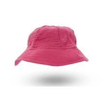 Kislány kalap 62-68 - pink - pamut muszlin