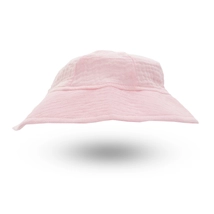 Kislány kalap 74-80 - rózsaszín - pamut muszlin