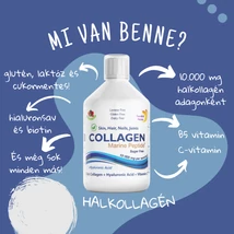 Swedish Nutra halkollagén - Hyaluronsavval és C-vitaminnal 500ml - cukormentes