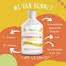 Swedish Nutra folyékony C+D3 imunrendszer erősítő vitamin - 500ml