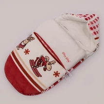 Bundazsák babahordozóba – piros rénszarvas – Classic