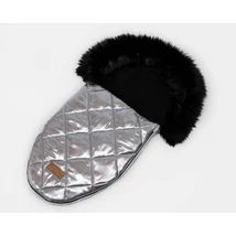 Bundazsák babahordozóba - White and silver quilted - Luxus