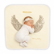 Babatakaró fotózáshoz - sárga alapon arany angyalszárny