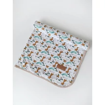 Babapléd - zsiráf mintás pamut jersey 