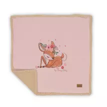 Babatakaró rózsaszín - bambi waffle és sherpa