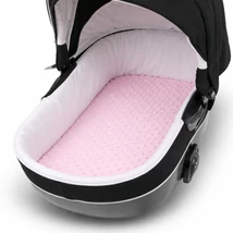 Kókusz matrac babakocsiba - rózsaszín minky