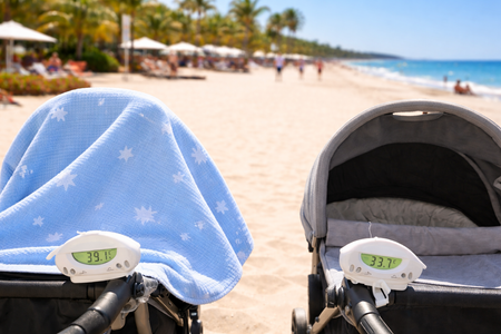 Babakocsi letakarásának veszélye nyáron 