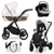 Babakocsi - Kunert Ivento GLAM 3in1 - 18 White Style - textil