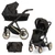 Babakocsi - Kunert Ivento PREMIUM 2in1 - 02 Black Style